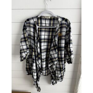 Women's‎ Michigan Wolverines Plaid Waterfall Coverup, XL by UG Apparel
